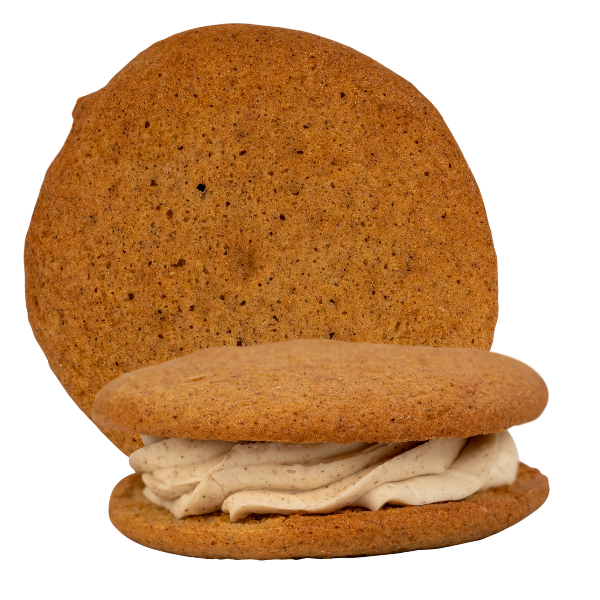 Apple Cider Whoopie A cake like apple cider whoopie cookie sandwiched with a spiced buttercream filling